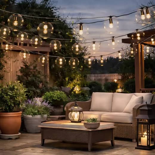 15m Mains Fairy Lights with Remote for Waterproof Fairy Lights for UK Gardens